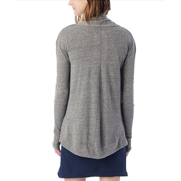 NWT Alternative Size XS Eco Jersey Rib Sleeve Wrap Grey MSRP $48 - Picture 2 of 11